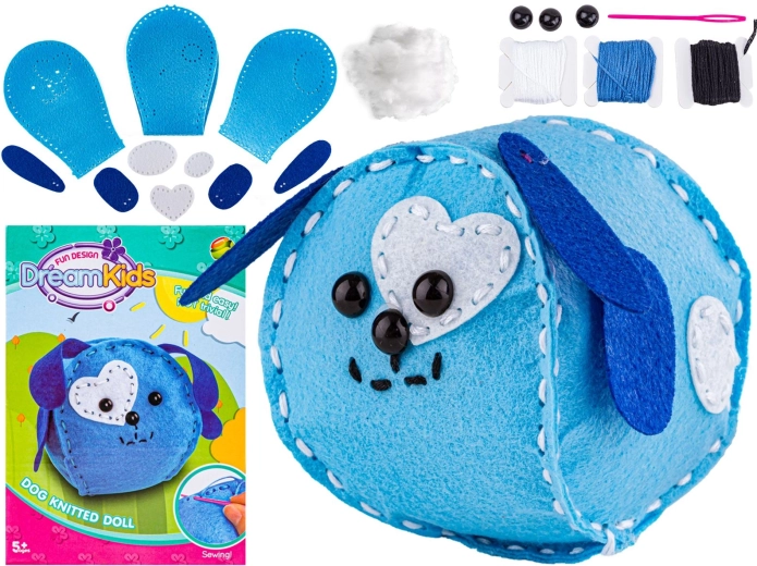 Kit creativo per cucire un peluche – cagnolino - 1 pezzo