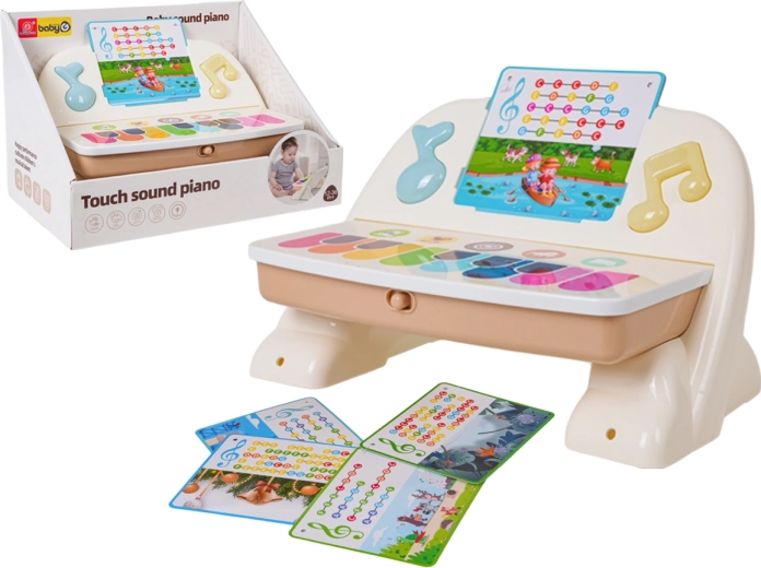 Pianoforte tattile colorato con supporto