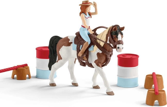 Schleich Horse Club set da equitazione western Hannah – set barrel racing