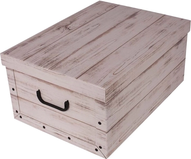 Scatola portaoggetti in cartone MIDI bianca