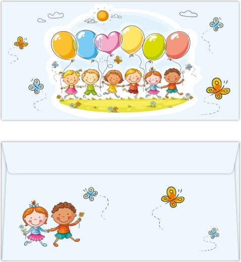 Busta colorata DL per bambini