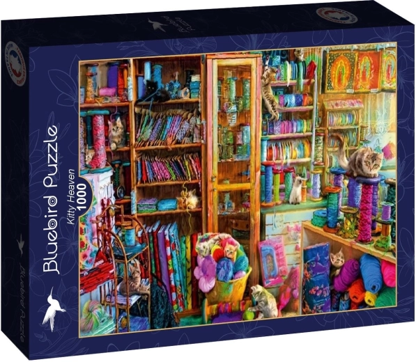 Puzzle Bluebird Paradiso dei gatti 1000 pezzi