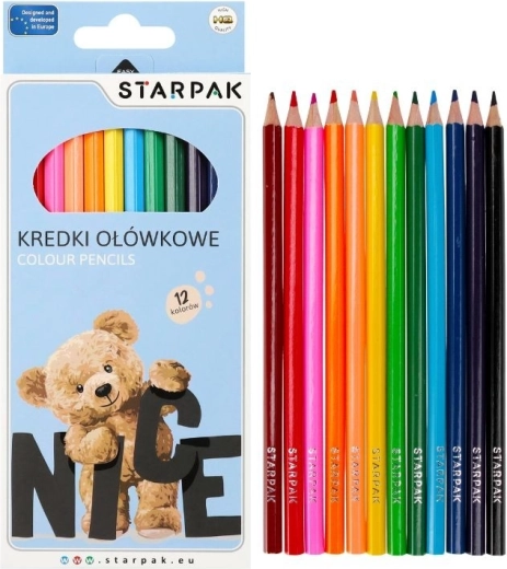 Pastelli Medvídek triangolari 12 colori