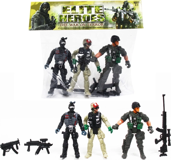 Action figure di soldati 3 pz – serie 5