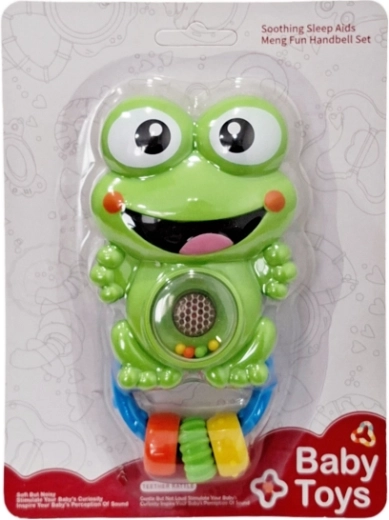 Sonaglio per neonati ranocchia con luce