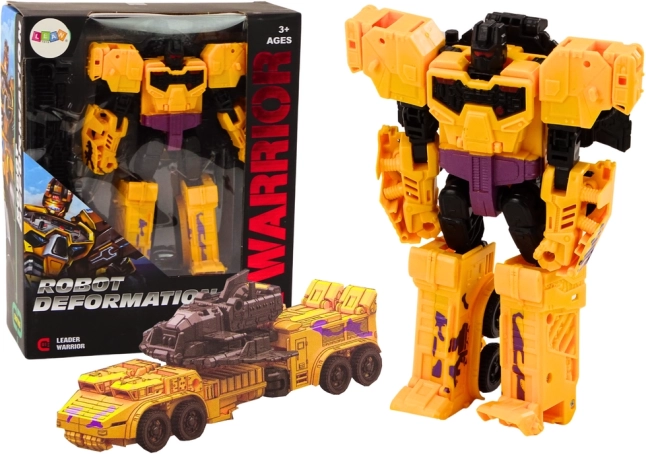 Carro armato robotico trasformabile 2in1 X-Warrior giallo