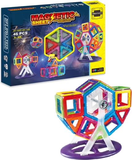 Costruzioni magnetiche Sparkys da 46 pezzi