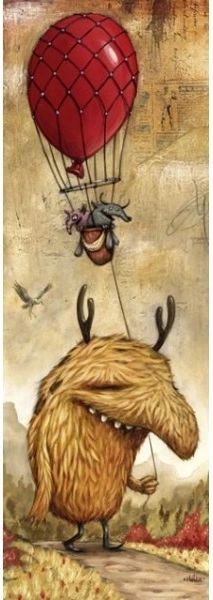 Puzzle verticale Zozoville: Pallone rosso 1000 pezzi