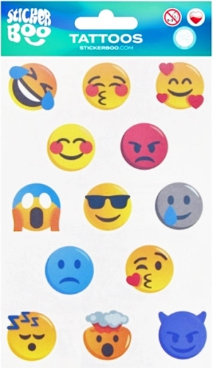 tatuaggi temporanei emoji per bambini