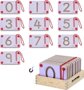 VIGA Tavole magnetiche per esercitarsi a scrivere i numeri
