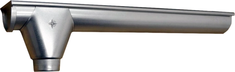 Canale terminale L+V 330 mm, sinistro, acciaio zincato