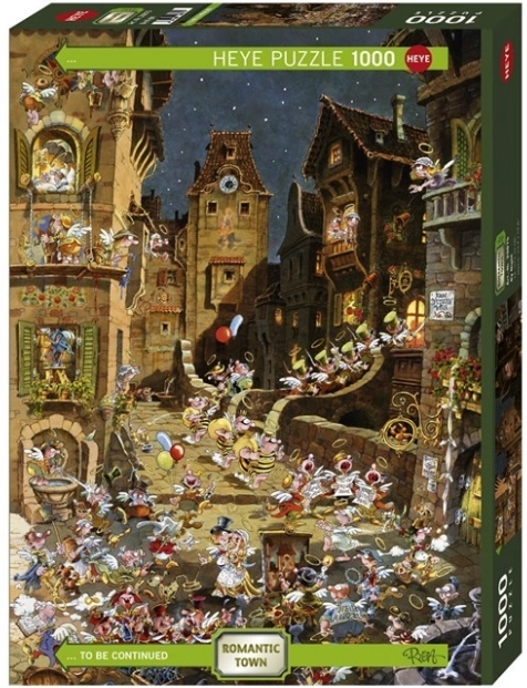 Puzzle 1000 pezzi – città romantica, notte