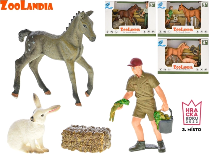 Zoolandia fattoria – set di animaletti e accessori (4 tipi) in scatola