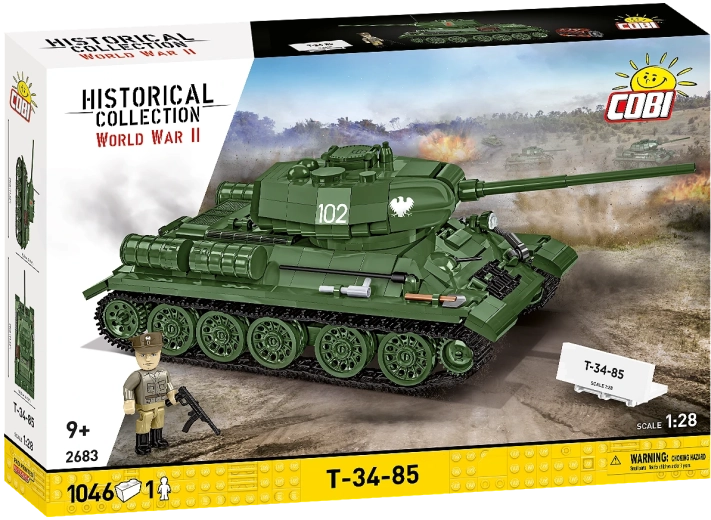 Set di costruzioni COBI carro armato T-34-85 2 in 1 1:28