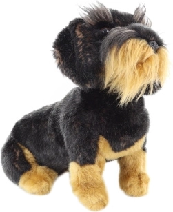 Bassotto di peluche con guinzaglio 29 cm