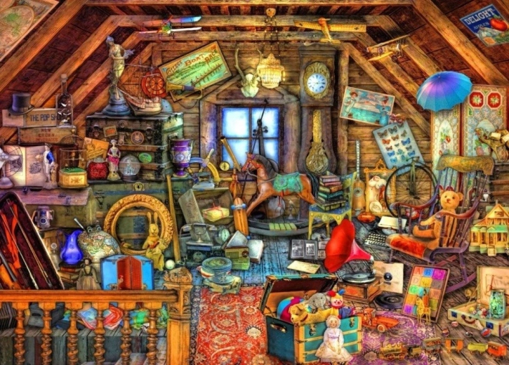 Puzzle Bluebird Tesori dalla soffitta 500 pezzi