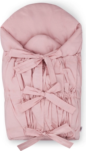 Petite&Mars fascia/avvolgibimbo con lacci Nurse con inserto in cocco dusty pink 75 × 75 cm