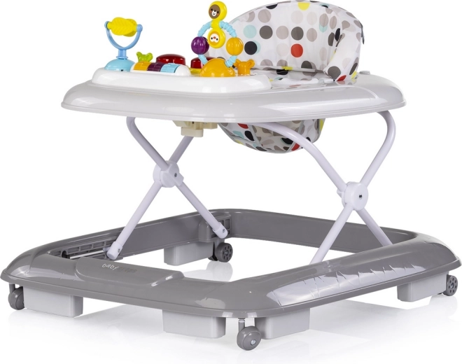 Girello interattivo per neonati Baby Steps Grey CHIPOLINO