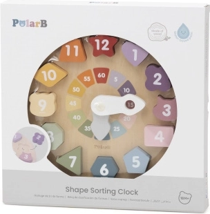 Puzzle ad incastro in legno – orologio per imparare l’ora