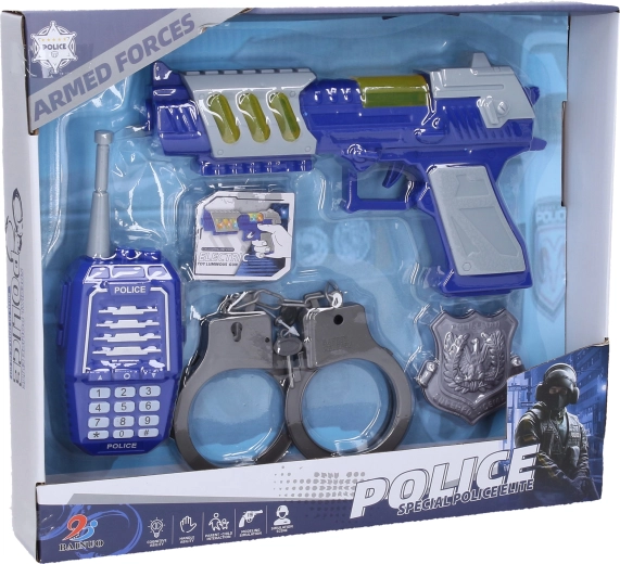 Set della polizia con pistola da 21,5 cm