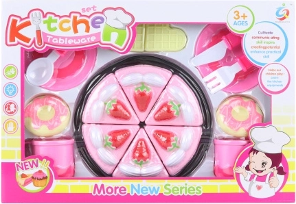 Set per tagliare la torta con stoviglie per bambini