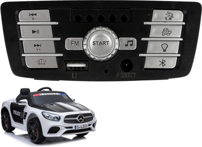 Pannello musicale per auto elettrica Mercedes-AMG SL500 polizia