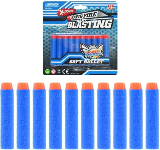 Proiettili in spugna per pistola giocattolo – set da 10 pezzi