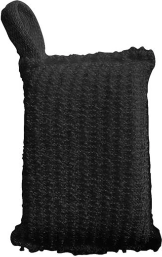 Guanto da massaggio per bagno e sauna Toro, nero