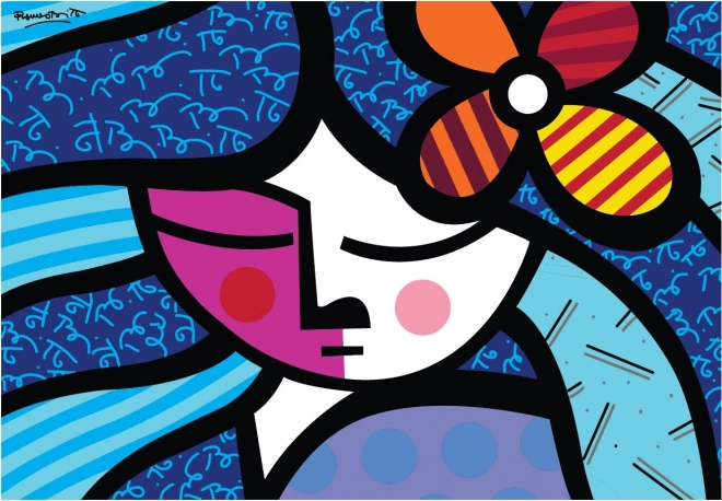 Puzzle Ragazza con fiore 1000 pezzi BLUEBIRD