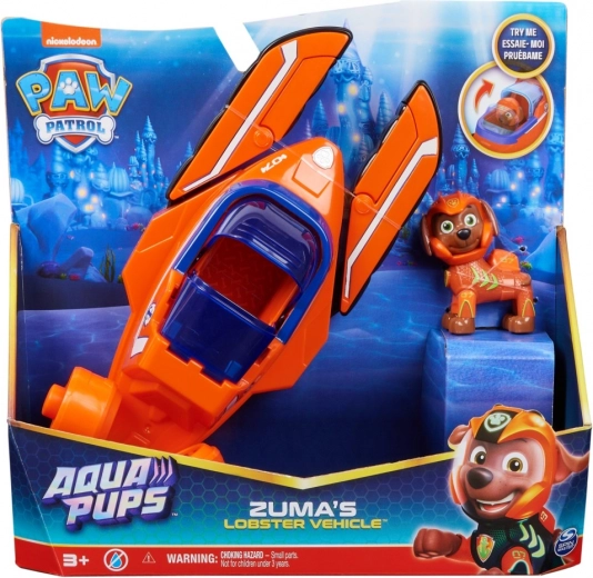 Paw Patrol Veicolo Aqua con personaggio Zuma