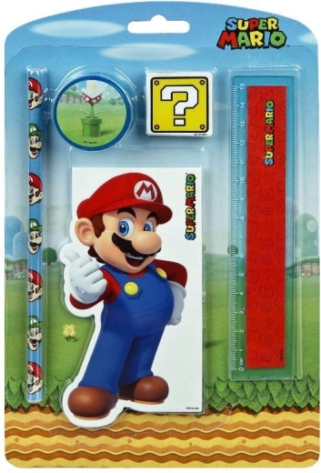 Set per scrittura Super Mario 5 pezzi