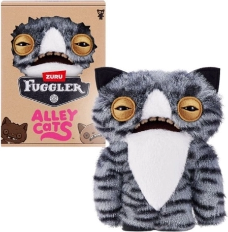 ZURU Fuggler Alley Cats gatto di peluche Wide Eyed Cat 23 cm