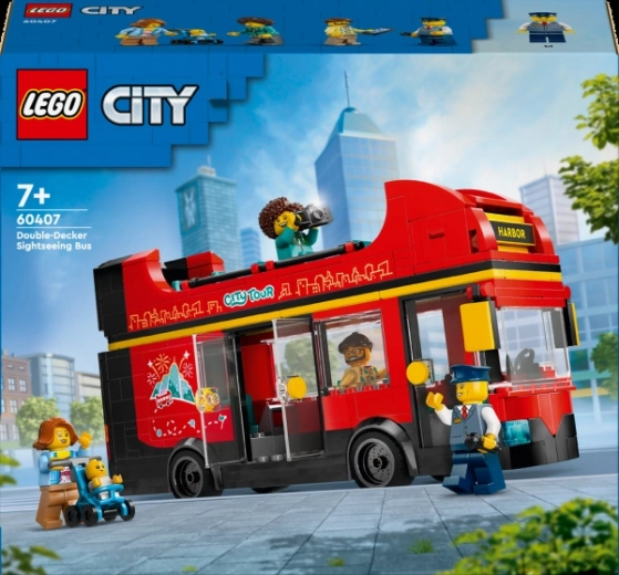 Lego City autobus a due piani rosso