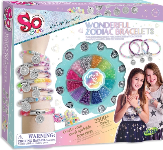 Tasia set per creare braccialetti con segni zodiacali
