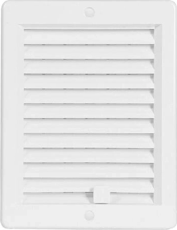 Griglia di ventilazione con persiana 150 × 200 mm, bianca