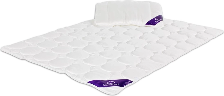 Träumeland piumino e cuscino per culla Tencel 80 × 80 cm + 35 × 40 cm