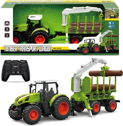 Trattore agricolo RC 1:24 con luci e suoni