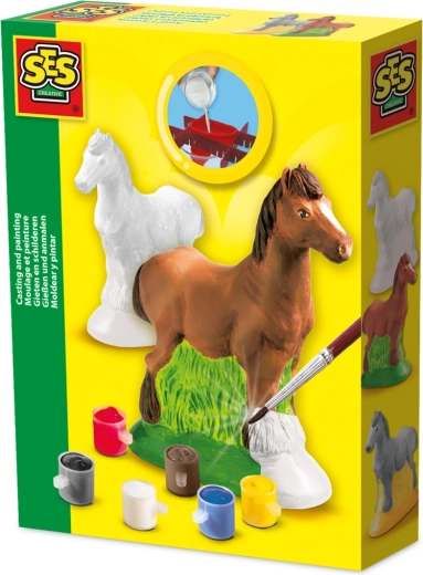 Set creativo in gesso cavallo