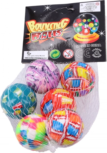 Set di palline rimbalzanti 3 cm – 6 pz