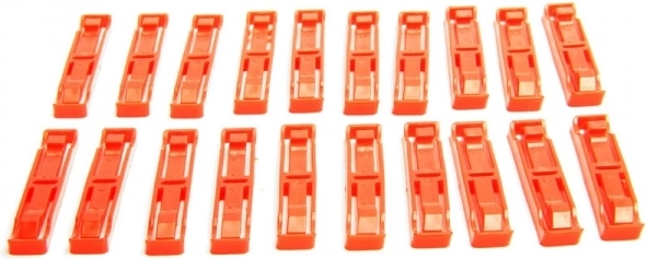 Clip per l’assemblaggio della pista (20 pz) per CARRERA Evolution, Digital 132 e Digital 124