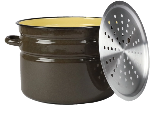 Pentola per marmellata 32 cm, 16 l con setaccio e coperchio - 1 pezzo