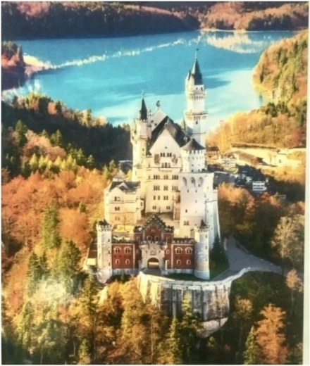 Norimpex Dipingere con i numeri Castello sulle Alpi in autunno 40 × 50 cm
