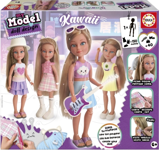 Educa My Model Doll Design – set creativo per bambola kawaii