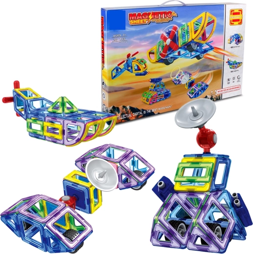 Set di costruzioni magnetiche 98 pz