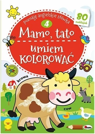 Mamma, papà, so colorare – album educativo da colorare con adesivi