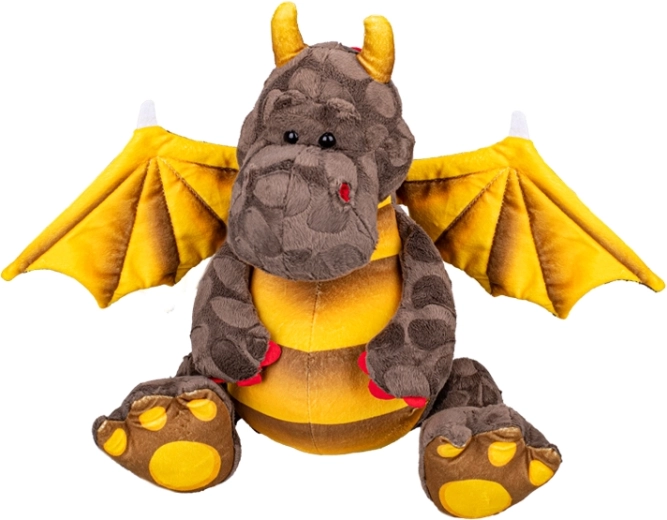 Drago marrone di peluche 23 cm per neonati