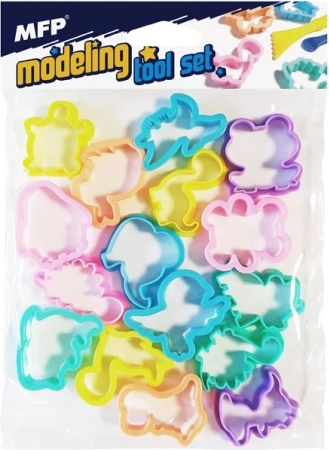 Tagliapasta in plastica a forma di animali - set da 16 pezzi