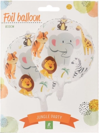 Palloncini in foil Jungle, set da 2 pz