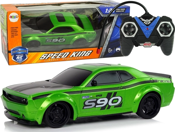 Auto sportiva RC 1:24 verde