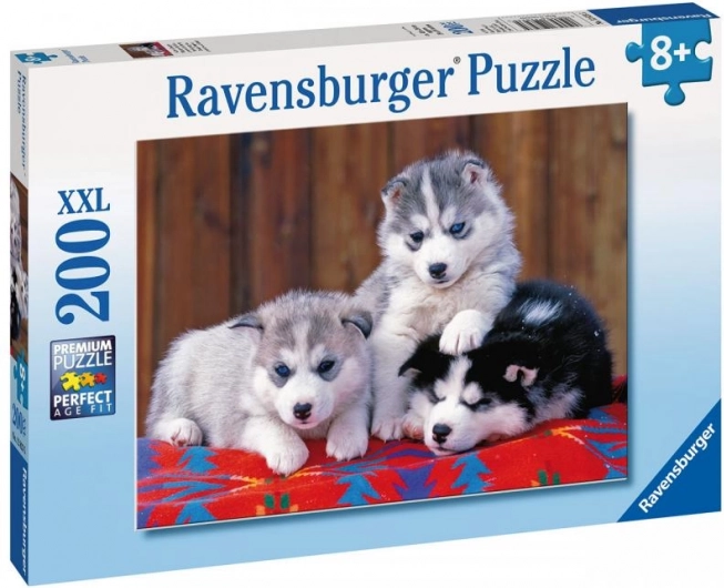 Puzzle Ravensburger Cuccioli di husky 200 pezzi